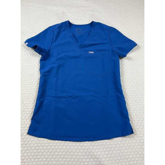 FIGS Catarina Scrub Top One-Pocket‎ Technical Collection Blue Sz XS - Picture 2 of 8